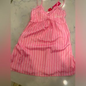 Barbie satin stripe mini night dress